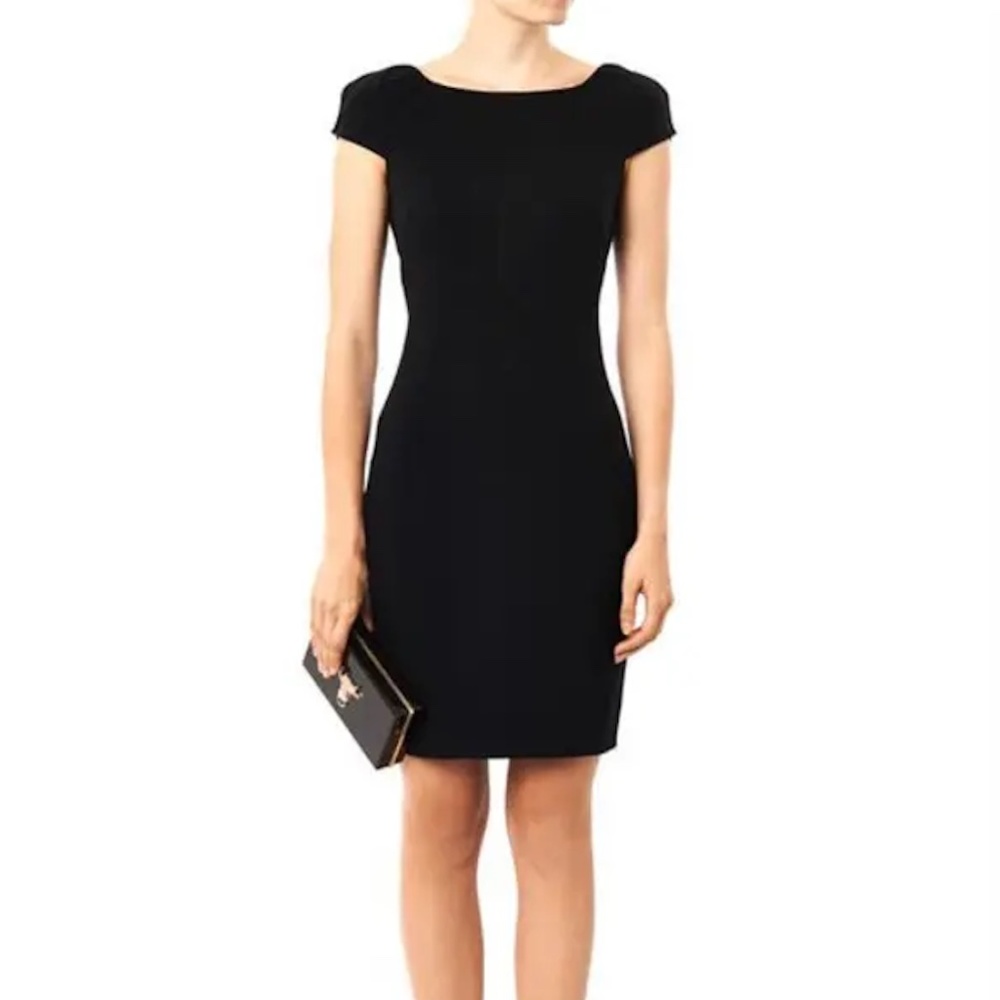 Diane von Furstenberg Black Bodycon Bandage Sheath Dress - Little Black Dress